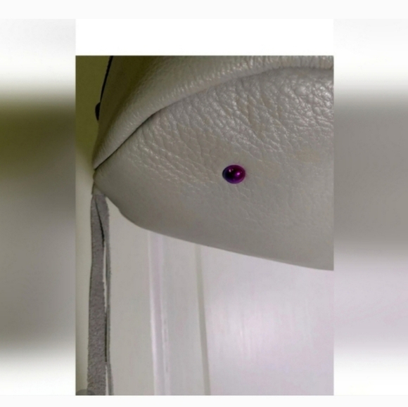 🍂WOW!Rare Aimee Kestenberg Handbag Gray Leathr Shouldr Hobo Bag Purse oil slick - Picture 10 of 10